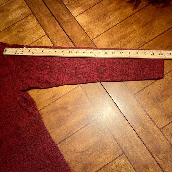 Columbia Pullover Sweater Top Cowl Neck Women's Large Dark Red A-62 - Picture 12 of 15